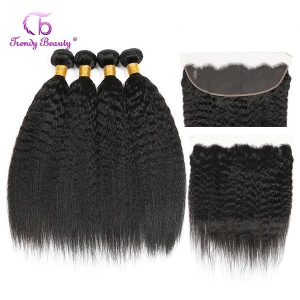 human hair bulks brazilian weave 4 bundles with 13x4 lace frontal kinky straight double drawn non-remy ear to, Black
human hair bulks brazilian weave 4 bundles with 13x4 lace frontal kinky straight double drawn non-remy ear to, Black