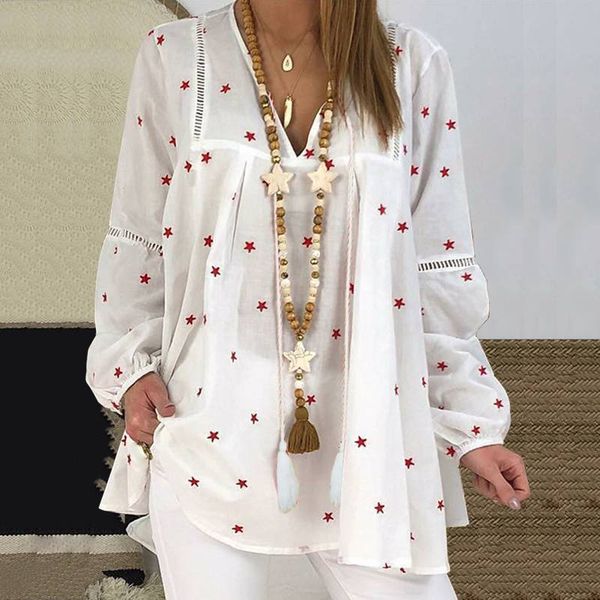 2021 new plus women blouse casual v neck summer ladies star printed shirts blouses beachwear 6w6p, Black
2021 new plus women blouse casual v neck summer ladies star printed shirts blouses beachwear 6w6p, Black