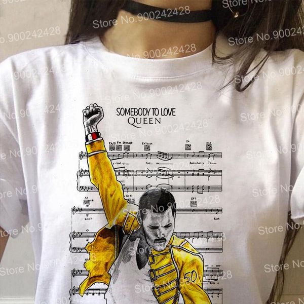 queen band freddie mercury t shirt women 90s oil painting t shirt harajuku cartoon graphic print vogue rock band, White
queen band freddie mercury t shirt women 90s oil painting t shirt harajuku cartoon graphic print vogue rock band, White
