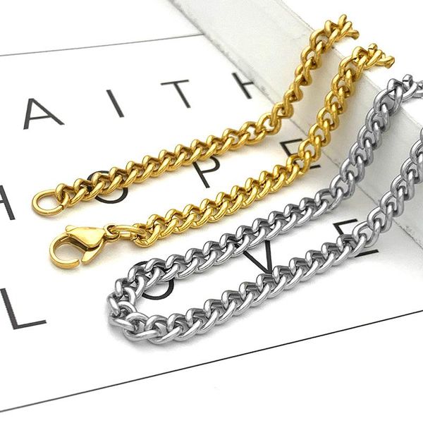 chains wiwi stainless steel necklace for men women curb cuban link chain chokers vintage gold basic punk necklaces 4.5mm 1pcs, Silver
chains wiwi stainless steel necklace for men women curb cuban link chain chokers vintage gold basic punk necklaces 4.5mm 1pcs, Silver
