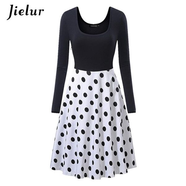casual dresses polka dots printed woman autumn winter long sleeve patchwork simple college s-xxl fashion vestidos female, Black;gray
casual dresses polka dots printed woman autumn winter long sleeve patchwork simple college s-xxl fashion vestidos female, Black;gray