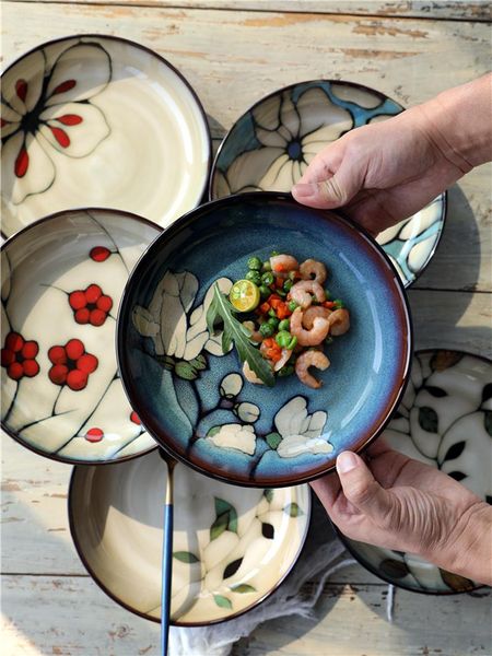 american ceramic tableware underglaze flower ceramic plate steak plate kitchen tableware breakfast dessert 4.5cm deep
american ceramic tableware underglaze flower ceramic plate steak plate kitchen tableware breakfast dessert 4.5cm deep