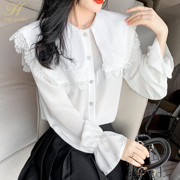 women's blouses & shirts h han queen 2021 women simply flared sleeves casual white blouse office lady loose chiffon fashion chic blusas
women's blouses & shirts h han queen 2021 women simply flared sleeves casual white blouse office lady loose chiffon fashion chic blusas