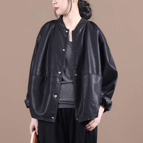 2021autumn winter 2020 new relaxed literature and art versatile baseball collar pu leather coat handsome age reducing temperament jacket, Black
2021autumn winter 2020 new relaxed literature and art versatile baseball collar pu leather coat handsome age reducing temperament jacket, Black