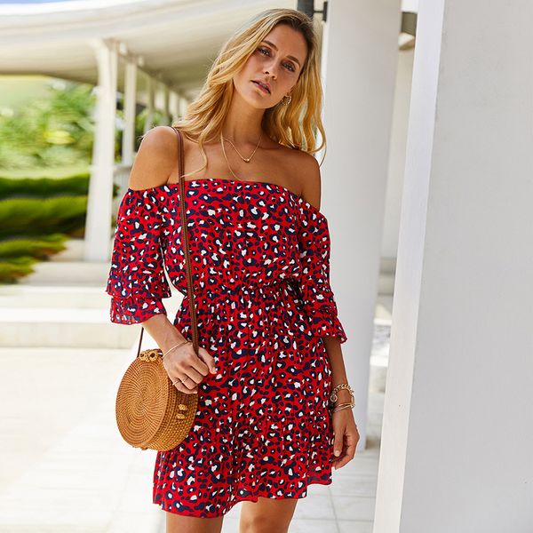 2021 new vintage leopard print off shoulder mini summer hafl sleeve slash neck vestidos beach casual boho women dress kf3l, Black;gray
2021 new vintage leopard print off shoulder mini summer hafl sleeve slash neck vestidos beach casual boho women dress kf3l, Black;gray