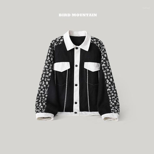 men's jackets spring autumn fashion patchwork lapel jacket kpop couple casual coat american streetwear hip hop striped harajuku, Black;brown
men's jackets spring autumn fashion patchwork lapel jacket kpop couple casual coat american streetwear hip hop striped harajuku, Black;brown