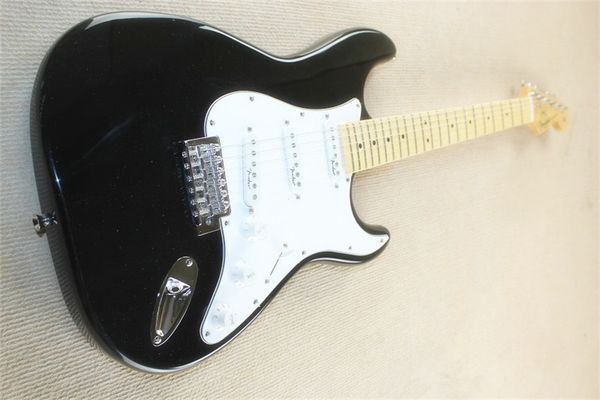 flyoung st black electric guitar 22 white guard board square button piano bridge
flyoung st black electric guitar 22 white guard board square button piano bridge