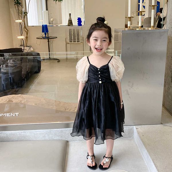 children korean kids dress for girls white and black cici boutique summer clothing toddler puff sleeve 210529, Red;yellow
children korean kids dress for girls white and black cici boutique summer clothing toddler puff sleeve 210529, Red;yellow
