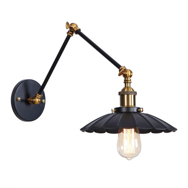 wall lamp retro loft decor adjustable fixture iron industrial vintage sconce black/rust light applique murale luminaire
wall lamp retro loft decor adjustable fixture iron industrial vintage sconce black/rust light applique murale luminaire