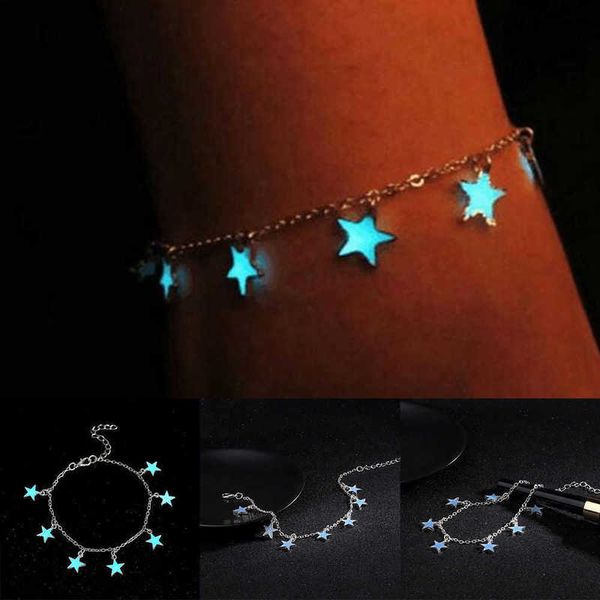 e045 luminous beach wind orcent blue five pointed star tassel foot chain jewelry women's straight, Red;blue
e045 luminous beach wind orcent blue five pointed star tassel foot chain jewelry women's straight, Red;blue