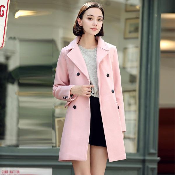 winter belted wool coat women turn-down collar long sleeve woman winter coats and jackets double breasted trench coat for women, Black
winter belted wool coat women turn-down collar long sleeve woman winter coats and jackets double breasted trench coat for women, Black