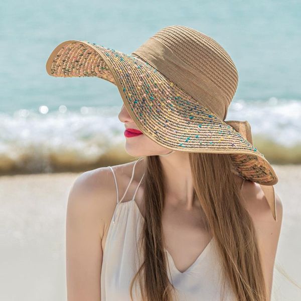 wide brim hats furtalk ladies summer hat 2021 beach sun straw sunshade fedora cap uv protection, Blue;gray
wide brim hats furtalk ladies summer hat 2021 beach sun straw sunshade fedora cap uv protection, Blue;gray