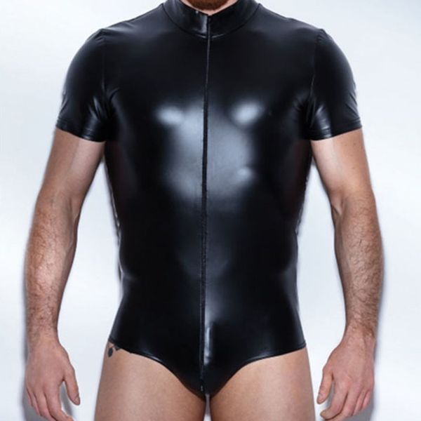 mens jumpsuits pu leather short sleeve zipper bodysuits wrestling singlet body shapers teddies undershirts one-piece 4xl, White;black
mens jumpsuits pu leather short sleeve zipper bodysuits wrestling singlet body shapers teddies undershirts one-piece 4xl, White;black