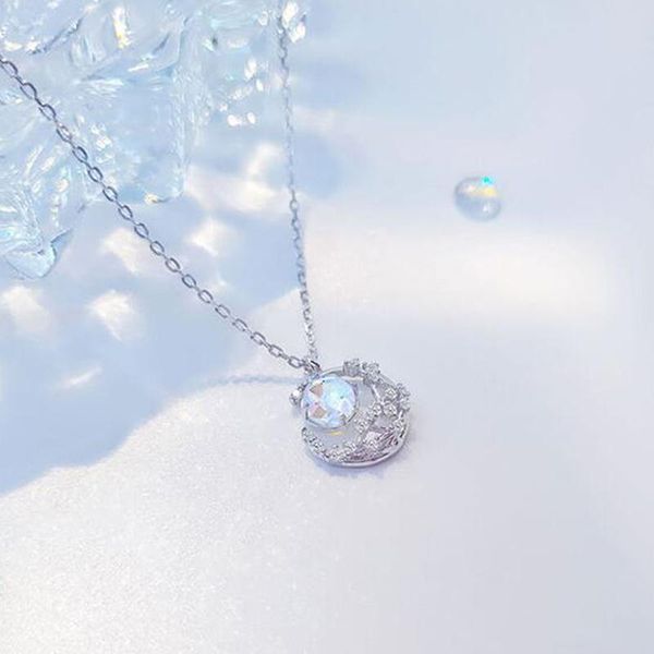 pendant necklaces prevent allergy fashion crystal moon opal round charm necklace for women choker collares wedding party jewelry, Silver
pendant necklaces prevent allergy fashion crystal moon opal round charm necklace for women choker collares wedding party jewelry, Silver
