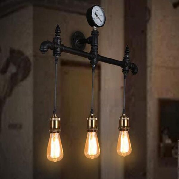 retro industrial restaurant bar creative cafe lighting study water pipe 3 heads wall lamp bedroom light fixture wall sconce
retro industrial restaurant bar creative cafe lighting study water pipe 3 heads wall lamp bedroom light fixture wall sconce