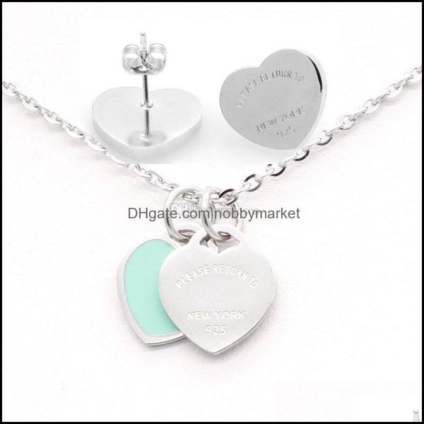 earrings & necklace jewelry sets est brands double heart t enamel colors charms earring set party stainless steel women luxury necklaces jew, Silver
earrings & necklace jewelry sets est brands double heart t enamel colors charms earring set party stainless steel women luxury necklaces jew, Silver