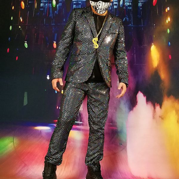 (jacket+pants) stage outfit tide cool men shiny silver dots suits nightclub stage singer ds dj performance suit 2-pieces costume, Black;red
(jacket+pants) stage outfit tide cool men shiny silver dots suits nightclub stage singer ds dj performance suit 2-pieces costume, Black;red