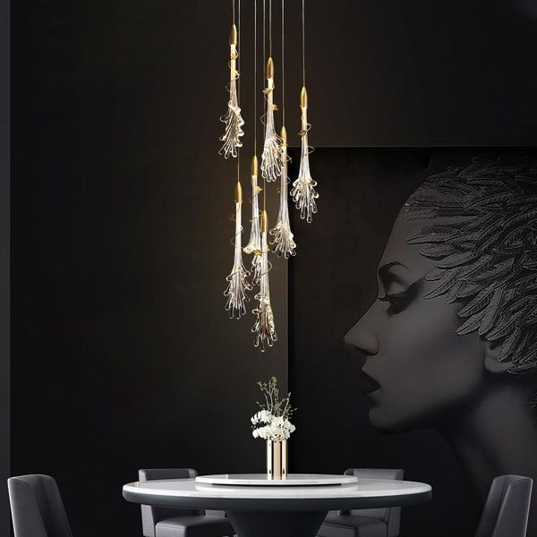 pendant lamps light luxury chandelier bedside bedroom post-modern staircase restaurant bar simple special-shaped creative glass aluminumflow
pendant lamps light luxury chandelier bedside bedroom post-modern staircase restaurant bar simple special-shaped creative glass aluminumflow