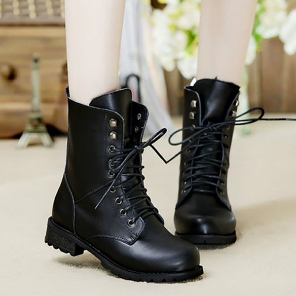 biker ladies of the vintage combat autumn army punk goth women's leather put on short 569 boots i9z1, Black
biker ladies of the vintage combat autumn army punk goth women's leather put on short 569 boots i9z1, Black