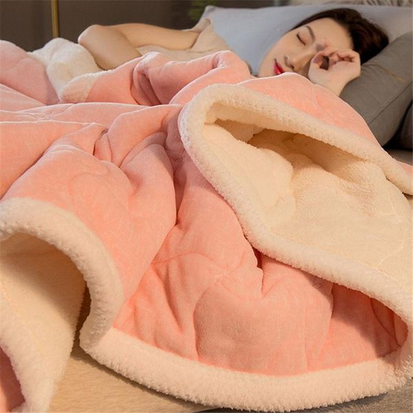 blankets three layer blanket quilt thicken winter warm double coral flannel sheet sofa nap cover
blankets three layer blanket quilt thicken winter warm double coral flannel sheet sofa nap cover