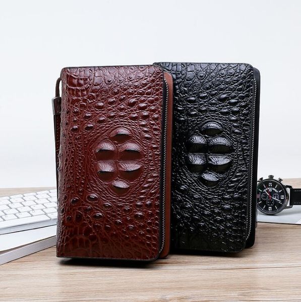 wholesale men handbag fashion crocodile business wrist bag double zipper leather men wallet england style crocodile leather storage wallet, Red;black
wholesale men handbag fashion crocodile business wrist bag double zipper leather men wallet england style crocodile leather storage wallet, Red;black