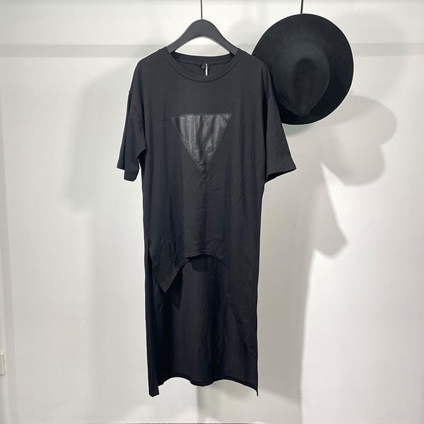 men's t-shirts short sleeve t shirt summer dark round collar asymmetrical irregular front back long design, White;black
men's t-shirts short sleeve t shirt summer dark round collar asymmetrical irregular front back long design, White;black