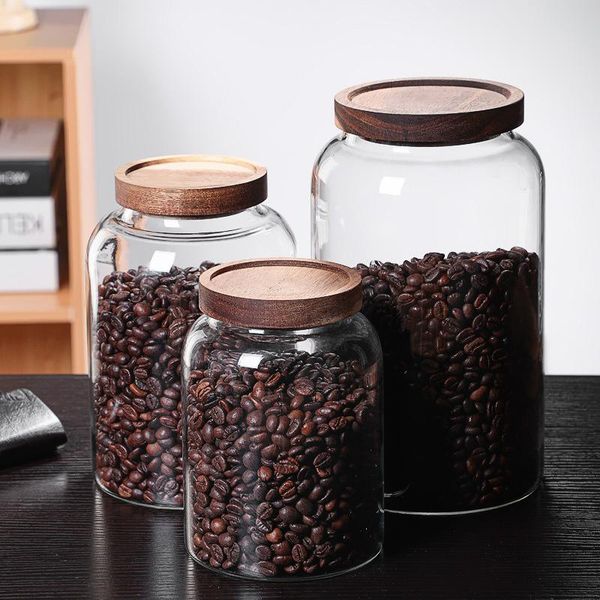 storage bottles & jars large capacity transparent sealed jar with lid wood cover coffee bean organizer kitchen containers
storage bottles & jars large capacity transparent sealed jar with lid wood cover coffee bean organizer kitchen containers