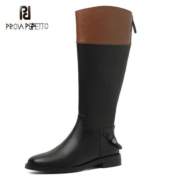boots cowhide color-blocking knight women's autumn round head thick heel zipper high chain decoration but knee, Black
boots cowhide color-blocking knight women's autumn round head thick heel zipper high chain decoration but knee, Black
