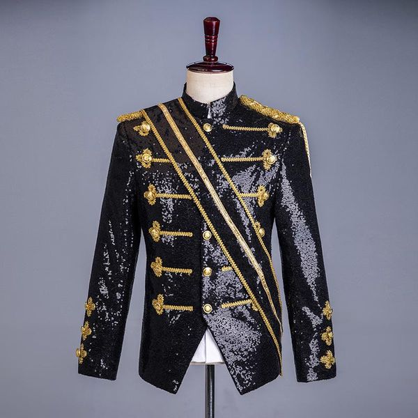 men's trench coats mens stylish court prince uniform black sequins blazer suit jacket men nightclub dj singer dinner tuxedo for party x, Tan;black
men's trench coats mens stylish court prince uniform black sequins blazer suit jacket men nightclub dj singer dinner tuxedo for party x, Tan;black