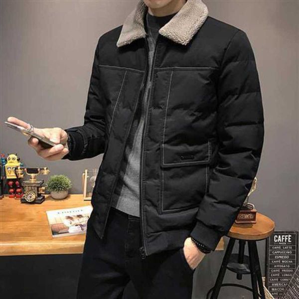 men's net red spirit guy jacket winter coat youth thickened lapel lamb wool cotton padded clothes short, Black;brown
men's net red spirit guy jacket winter coat youth thickened lapel lamb wool cotton padded clothes short, Black;brown
