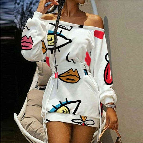 new women elegant print loose sweatshirt dress slash neck lace-up waist party dress casual long sleeve mini pullover dress y1204, Black;gray
new women elegant print loose sweatshirt dress slash neck lace-up waist party dress casual long sleeve mini pullover dress y1204, Black;gray
