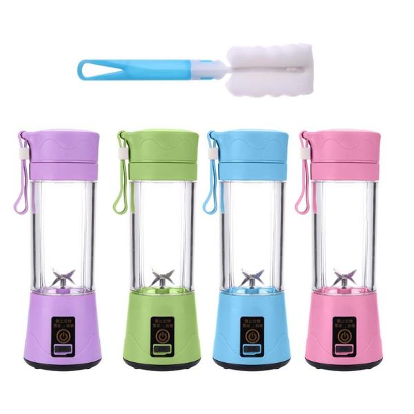 juicers 380ml portable juicer cup blender bottle usb rechargeable juicing machine fruit smoothie maker with brush for kitchen
juicers 380ml portable juicer cup blender bottle usb rechargeable juicing machine fruit smoothie maker with brush for kitchen