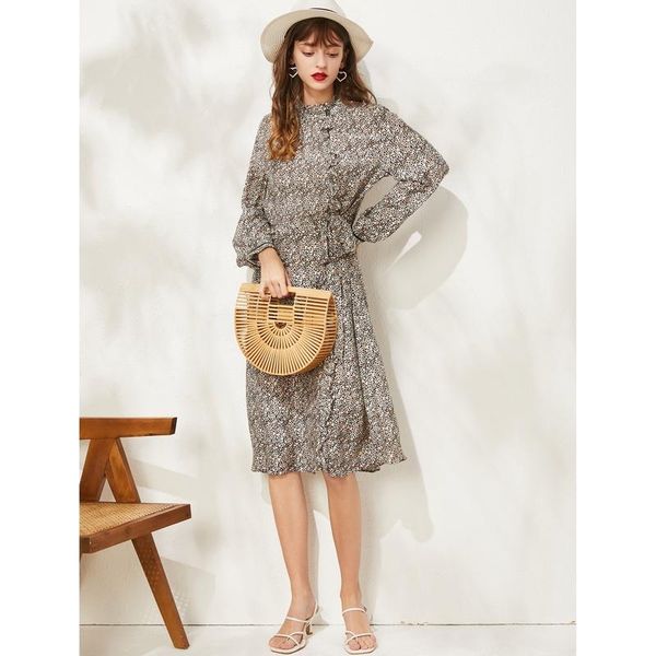 casual dresses autumn silk cotton leopard dress 50% mulberry women one-piece a-line l xl, Black;gray
casual dresses autumn silk cotton leopard dress 50% mulberry women one-piece a-line l xl, Black;gray