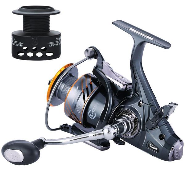 sougayilang new double brake carp fishing reel bmd4000/6000 high speed 5.5:1/4.7:1 gear ratio carp fish tackle 10kg drag power
sougayilang new double brake carp fishing reel bmd4000/6000 high speed 5.5:1/4.7:1 gear ratio carp fish tackle 10kg drag power