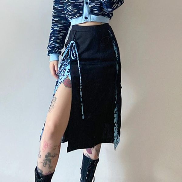 skirts hirigin spring summer women blue leopard patchwork y2k style girls female club casual street lace-up splited, Black
skirts hirigin spring summer women blue leopard patchwork y2k style girls female club casual street lace-up splited, Black