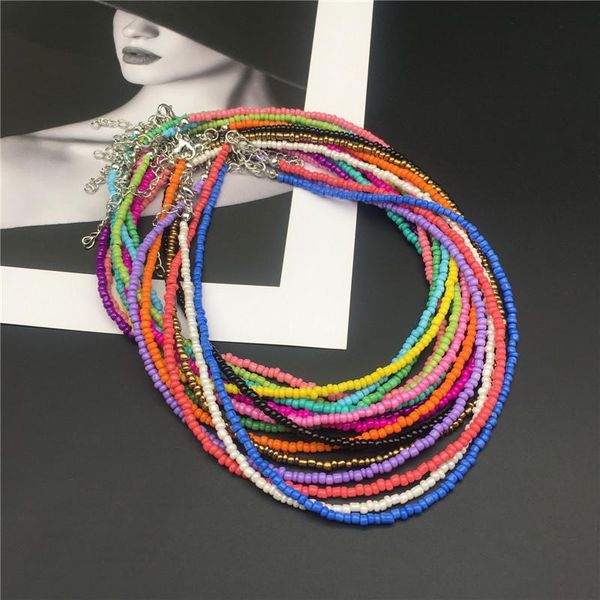 chokers trendy bohemian choker handmade colorful rice beads necklace for women gift wholesale simple jewelry, Golden;silver
chokers trendy bohemian choker handmade colorful rice beads necklace for women gift wholesale simple jewelry, Golden;silver