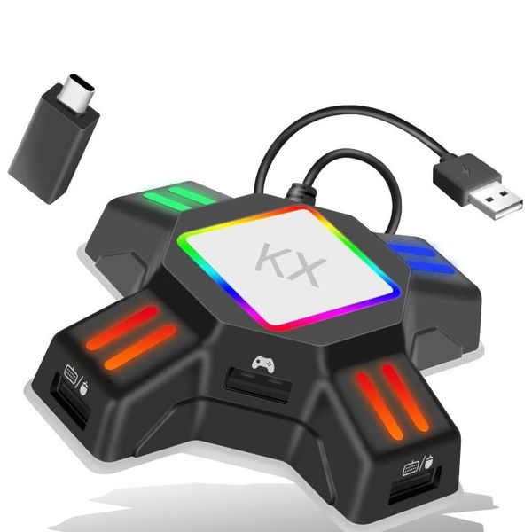 2021 new kx game converter for switch/xbox/ps5/ps4/ps3 game gamepad conversion keyboard and mouse controller accessories
2021 new kx game converter for switch/xbox/ps5/ps4/ps3 game gamepad conversion keyboard and mouse controller accessories