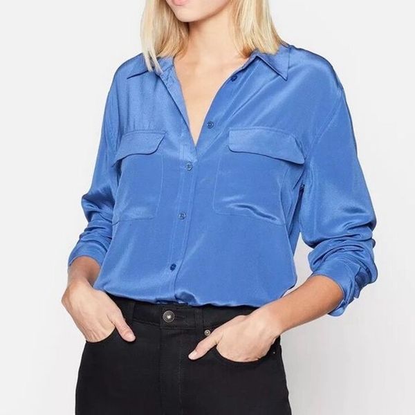 new 100% silk 2021 spring and summer classic double pocket long sleeve lapel single breasted casual shirt women 3pv5, White
new 100% silk 2021 spring and summer classic double pocket long sleeve lapel single breasted casual shirt women 3pv5, White