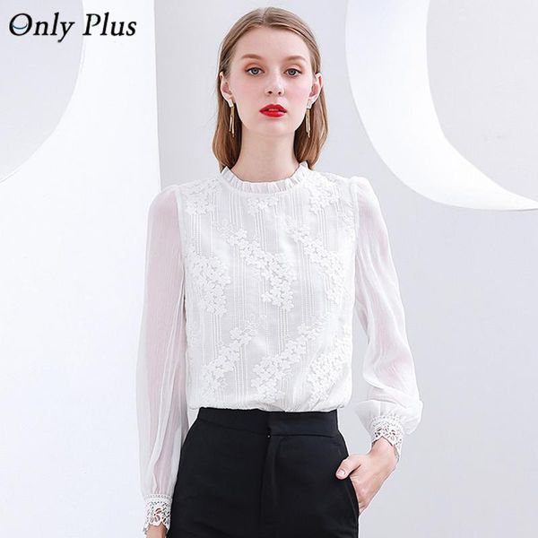 women's blouses & shirts only plus 2021 spring white lace blouse office lady autumn floral up fashion shirt o-neck long sleeve women
women's blouses & shirts only plus 2021 spring white lace blouse office lady autumn floral up fashion shirt o-neck long sleeve women