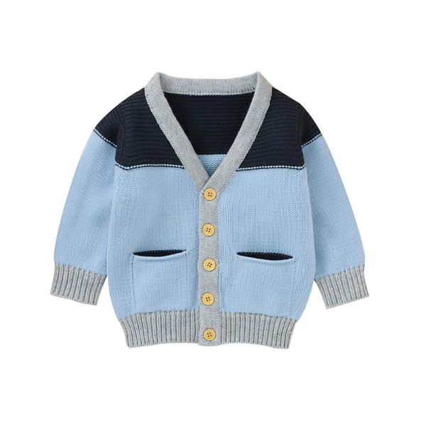 pullover wenazao infant born toddler baby boys autumn winter warm tunic blue gray patchwork button down sweater knitted pocket
pullover wenazao infant born toddler baby boys autumn winter warm tunic blue gray patchwork button down sweater knitted pocket