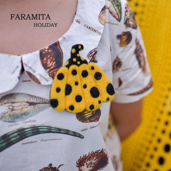 pins, brooches faramita holiday polka dot pumpkin yayoi kusama 100% wool handmade decoration women girls cute manual retro brooch, Gray
pins, brooches faramita holiday polka dot pumpkin yayoi kusama 100% wool handmade decoration women girls cute manual retro brooch, Gray