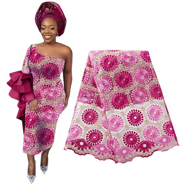 ribbon african beaded lace fabric french voile embroidery flower nigerian 2021 aso oke gele headtie scarf, Pink;blue
ribbon african beaded lace fabric french voile embroidery flower nigerian 2021 aso oke gele headtie scarf, Pink;blue