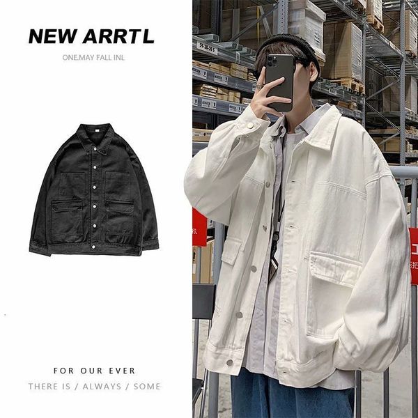 2021 new spring cotton men's fashion solid color casual retro pocket mens streetwear hip-hop bomber jacket men j27h, Black;brown
2021 new spring cotton men's fashion solid color casual retro pocket mens streetwear hip-hop bomber jacket men j27h, Black;brown