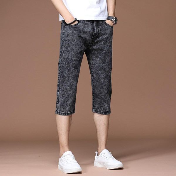 men's jeans summer thin 2021 grey cropped pants trendy brand denim shorts slim casual trousers teenager pencil, Blue
men's jeans summer thin 2021 grey cropped pants trendy brand denim shorts slim casual trousers teenager pencil, Blue