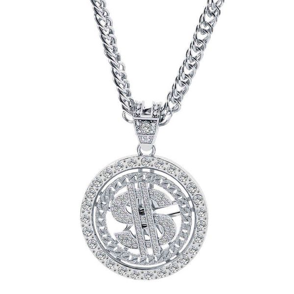 fashion jewelry alloy diamond 18k gold plated hip hop chain iced out rotatable money chunky necklace, Silver
fashion jewelry alloy diamond 18k gold plated hip hop chain iced out rotatable money chunky necklace, Silver