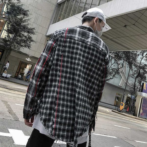 flannel oversize patchwork plaid check shirts high street hip hop swag men long sleeve cardigan splice casual vintage blouse, White;black
flannel oversize patchwork plaid check shirts high street hip hop swag men long sleeve cardigan splice casual vintage blouse, White;black