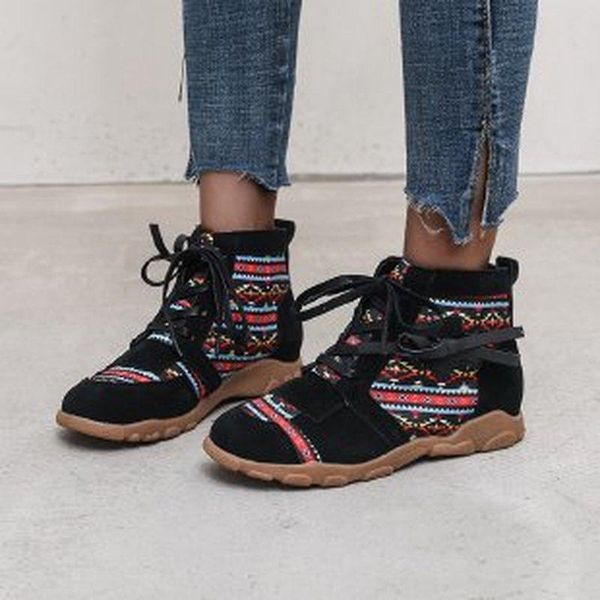 boots booties casual shoes women's winter platform 2021 ladies retro bohemian style ankle zip short, Black
boots booties casual shoes women's winter platform 2021 ladies retro bohemian style ankle zip short, Black