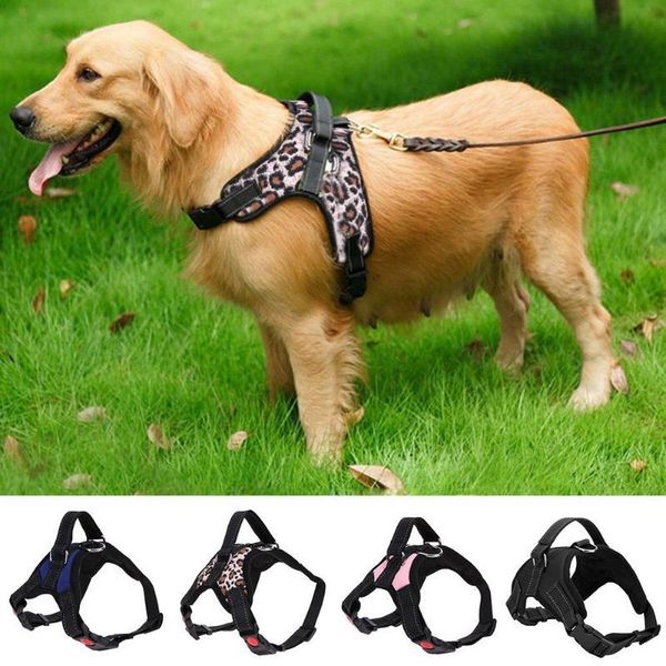 dog collars & leashes pet harness vest for small medium large dogs breathable walking chest strap