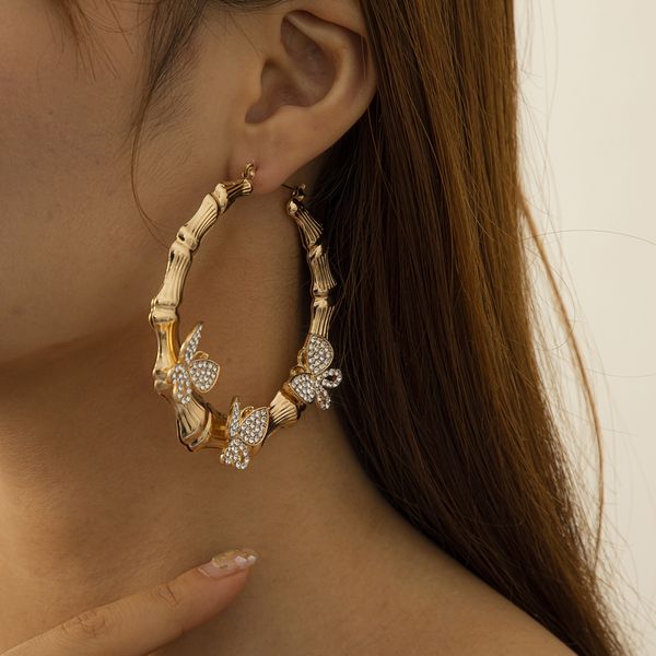 exaggerate butterfly earrings hoop large ear drop dangle rhinestone earring women wedding party jewelry fashion accessories yay007, Golden;silver
exaggerate butterfly earrings hoop large ear drop dangle rhinestone earring women wedding party jewelry fashion accessories yay007, Golden;silver