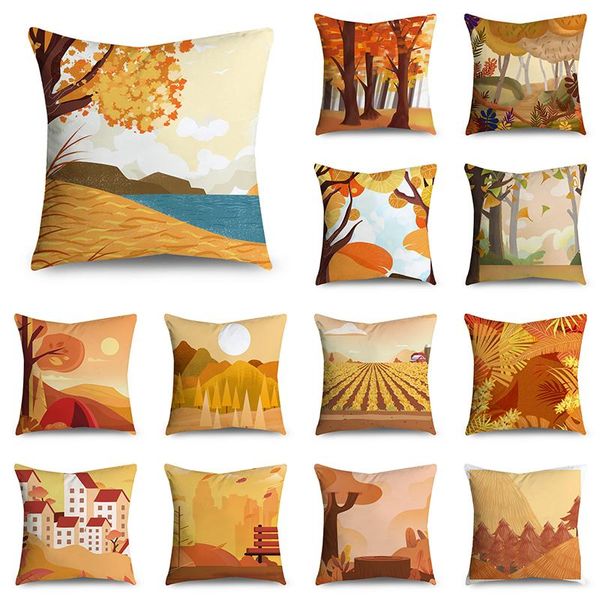 cushion/decorative pillow autumn pastoral landscape pattern decorative cushions pillowcase polyester cushion cover throw sofa decoration 45c
cushion/decorative pillow autumn pastoral landscape pattern decorative cushions pillowcase polyester cushion cover throw sofa decoration 45c